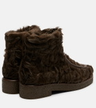 Aquazzura Frostie 20 shearling ankle boots