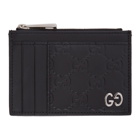 Gucci Black Gucci Signature Card Holder