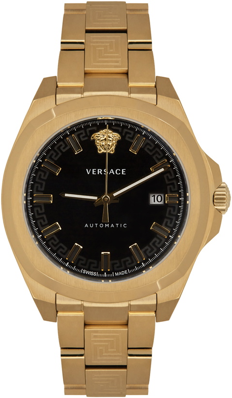 Photo: Versace Gold Geo Auto Watch
