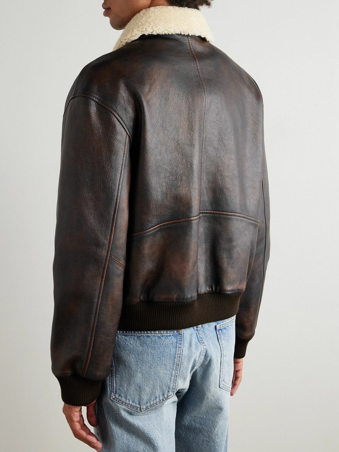 CELINE - Shearling Jacket - Brown