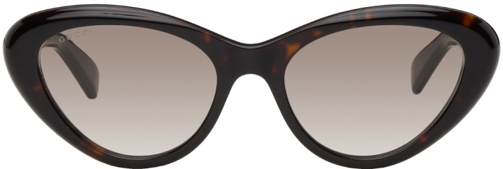 Photo: Gucci Tortoiseshell Cat-Eye Sunglasses