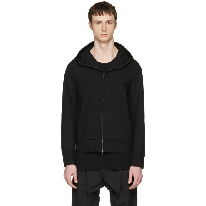 Photo: Attachment Black Waterproof Hooded Zip-Up Pullover
