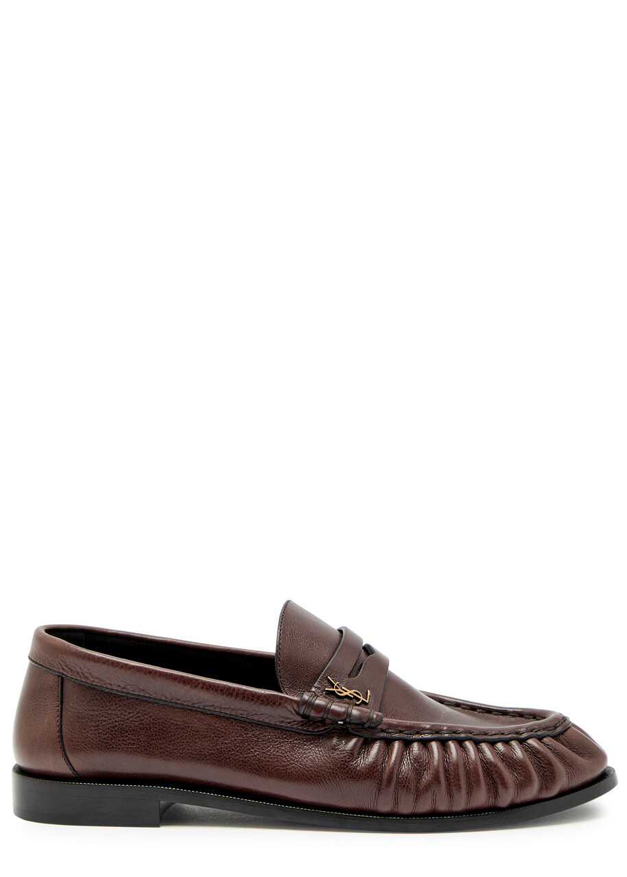 Saint Laurent Le Loafer 15 Leather Loafers Brown