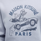 Maison Kitsuné Men's Racing Fox Comfort Crew Sweat in Duster Blue