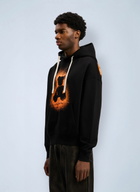 Palm Angels Spray Bear Loose Hooded Sweatshirt