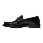 Versace Black GV Signature Loafers