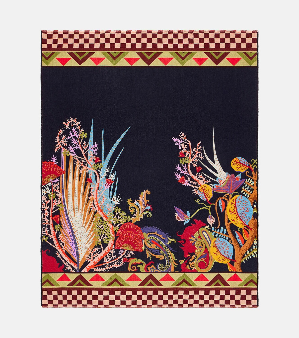 Etro Wool jacquard throw