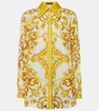 Dolce&Gabbana Majolica silk twill shirt