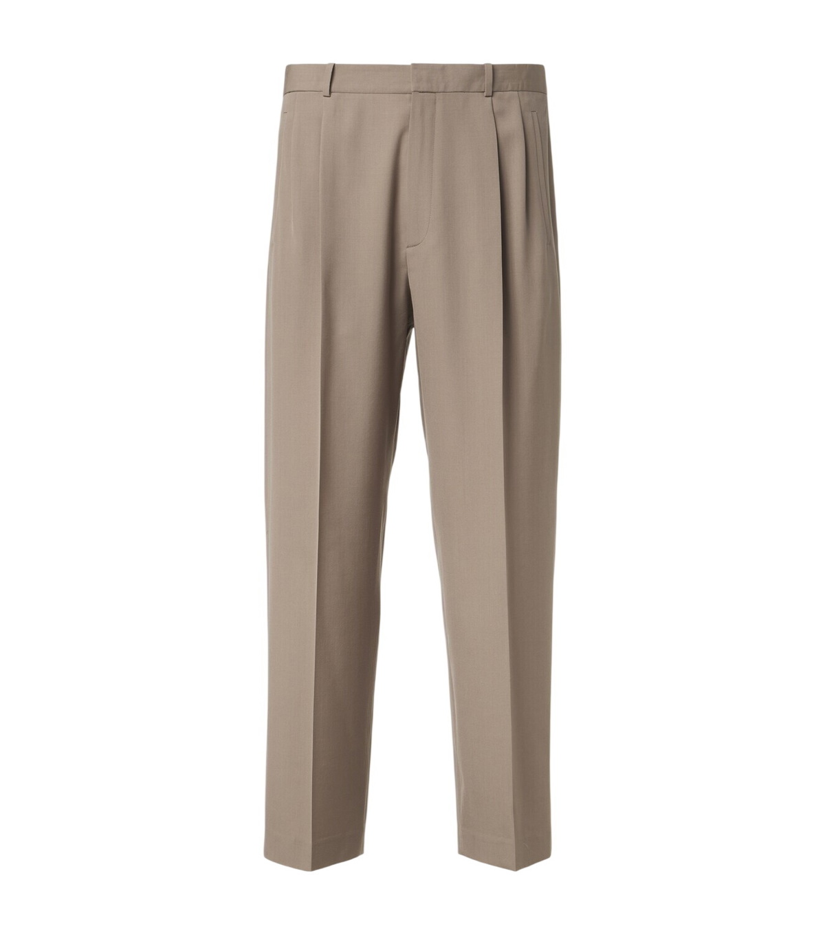 The Row - Silas Tapered Pleated Silk, Linen and Virgin Wool-Blend