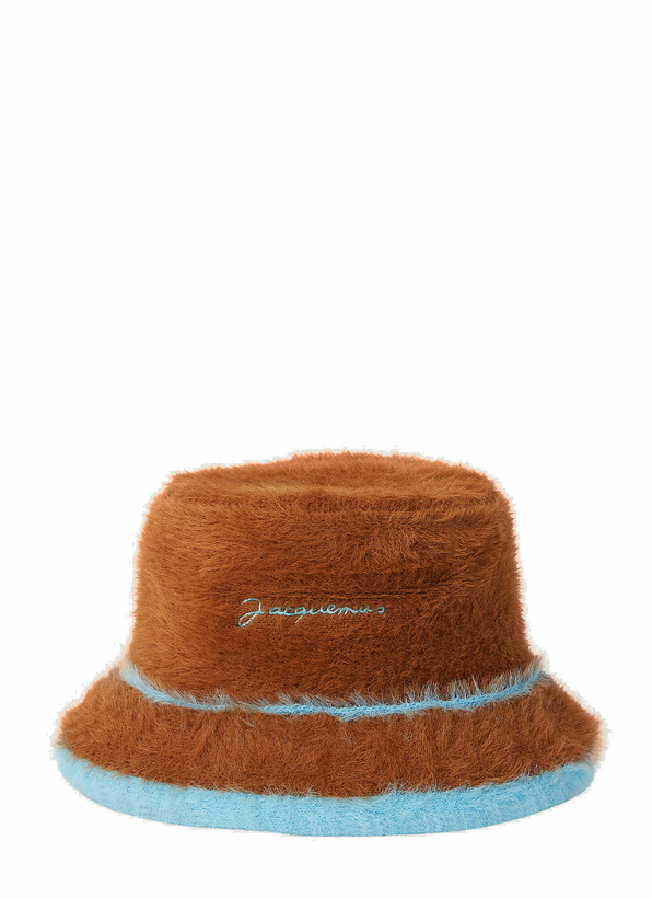 Photo: Le Bob Neve Fluffy Bucket Hat in Brown