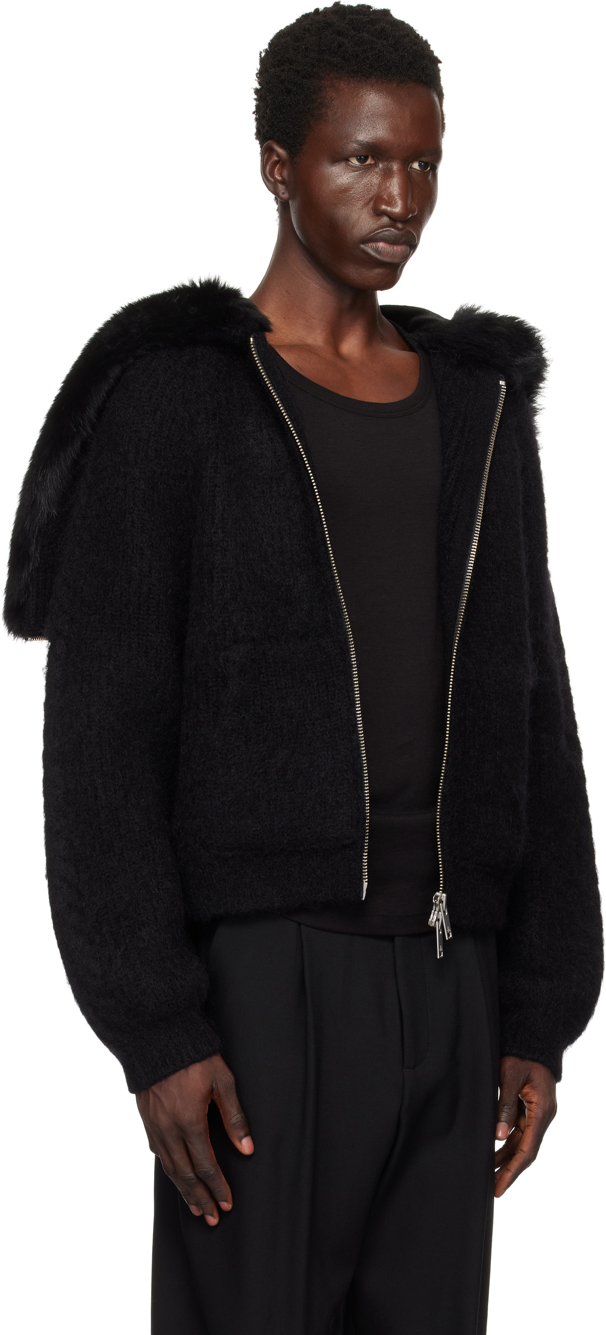 Moose Knuckles Black CJ Split Hoodie