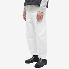 Studio Nicholson Men's Round Leg Denim Pant in Optic White