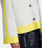 Loewe Leather-trimmed suede jacket