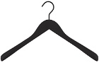 HAY 4-Pack Black Soft Coat Hangers