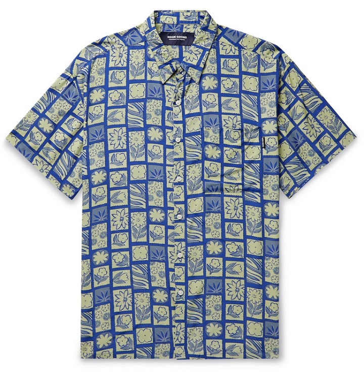 Photo: Noon Goons - Printed Woven Shirt - Blue
