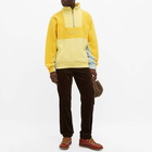 Drôle de Monsieur Men's Colour Blocked Drole Quarter Zip in Yellow