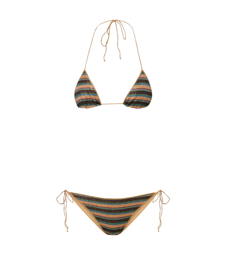 Photo: Oséree Lumière striped bikini
