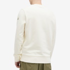 Moncler Men's Emerized Fleece Long Sleeve T-Shirt in White