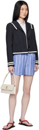 MSGM Navy Sailor Collar Jacket