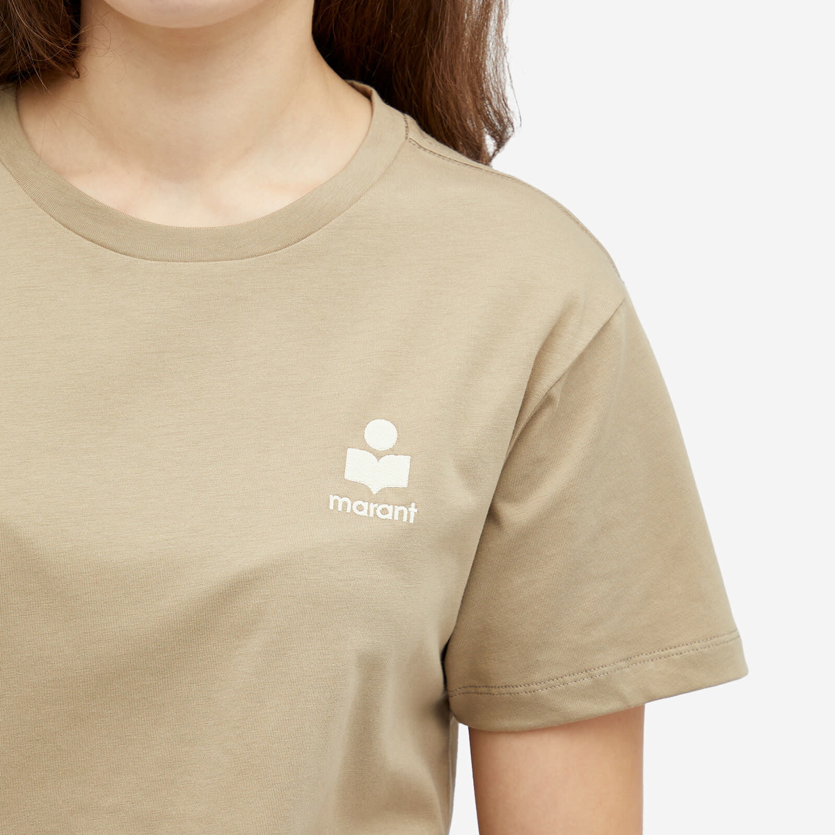 Isabel Marant Étoile シャツ Isabel Marant Étoile Women's Aby T-Shirt in Light Khaki