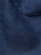 SMR Days - Paraiso Camp-Collar Linen Shirt - Blue