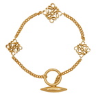 Loewe Gold Anagram Bracelet