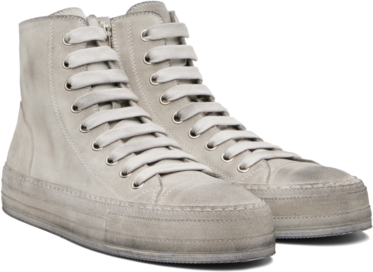 Ann Demeulemeester Gray Orvo High-Top Sneakers