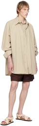 Jil Sander Beige Layered Shirt