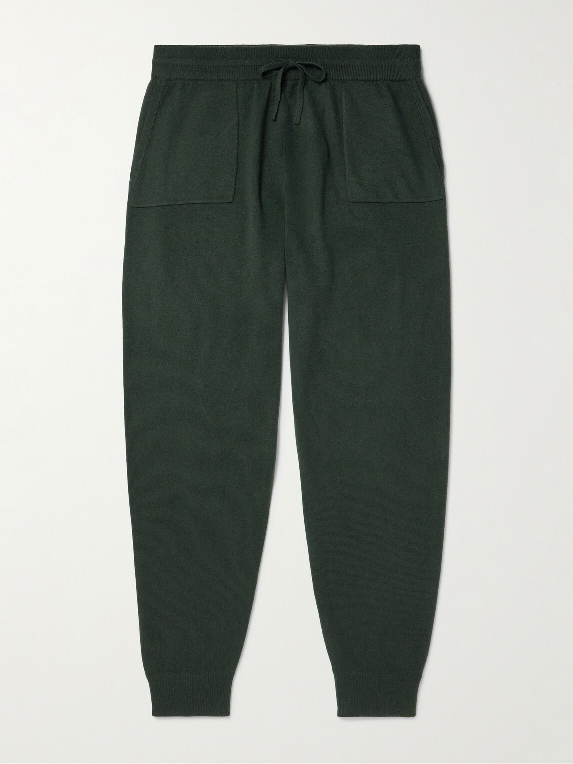 Mr P. - Tapered Wool and Cashmere-Blend Sweatpants - Green