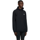 adidas Originals Black Trefoil Essentials Windbreaker Jacket