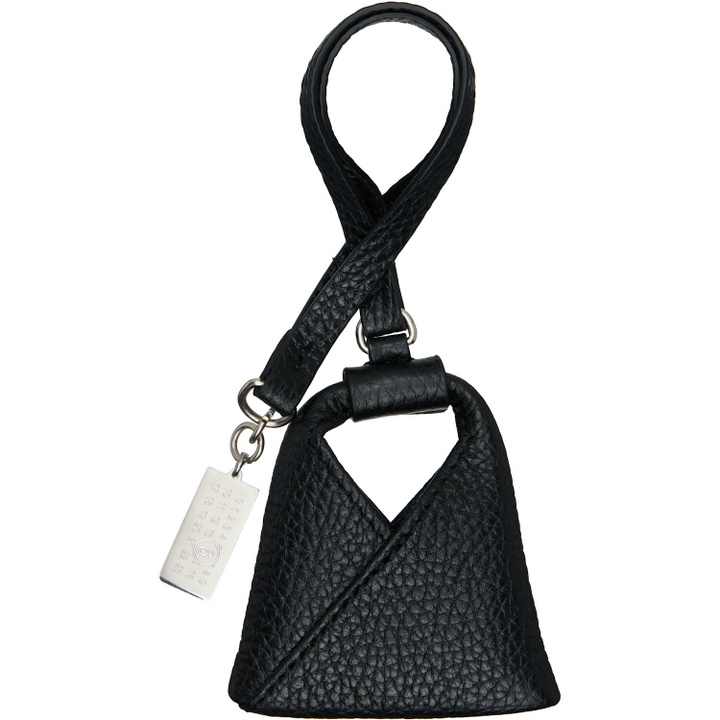 Photo: MM6 Maison Margiela Black 'Triangle Tote' Bag Charm
