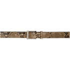 Wacko Maria Beige Python Belt