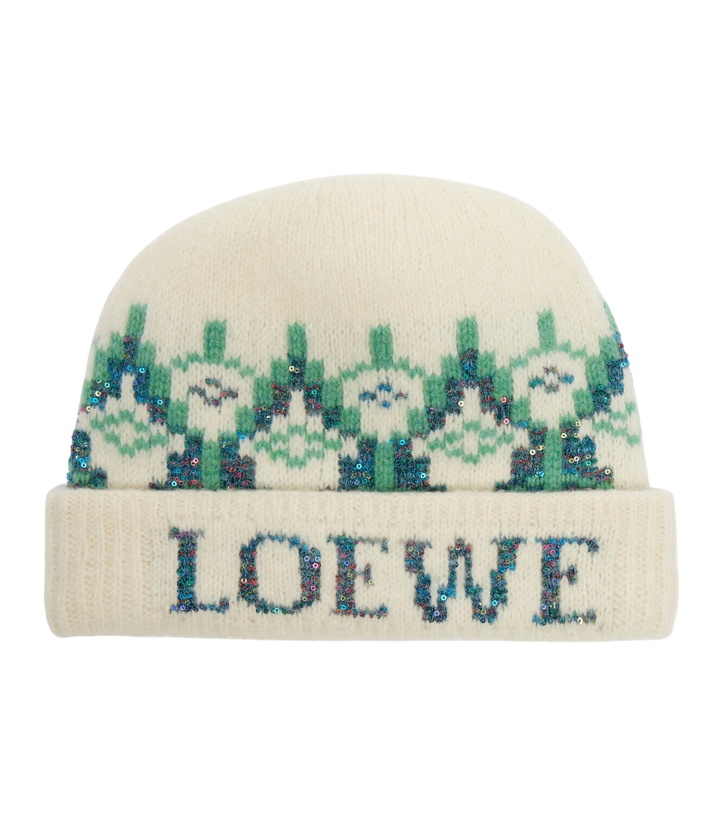 Photo: Loewe Fair Isle sequined wool-blend beanie