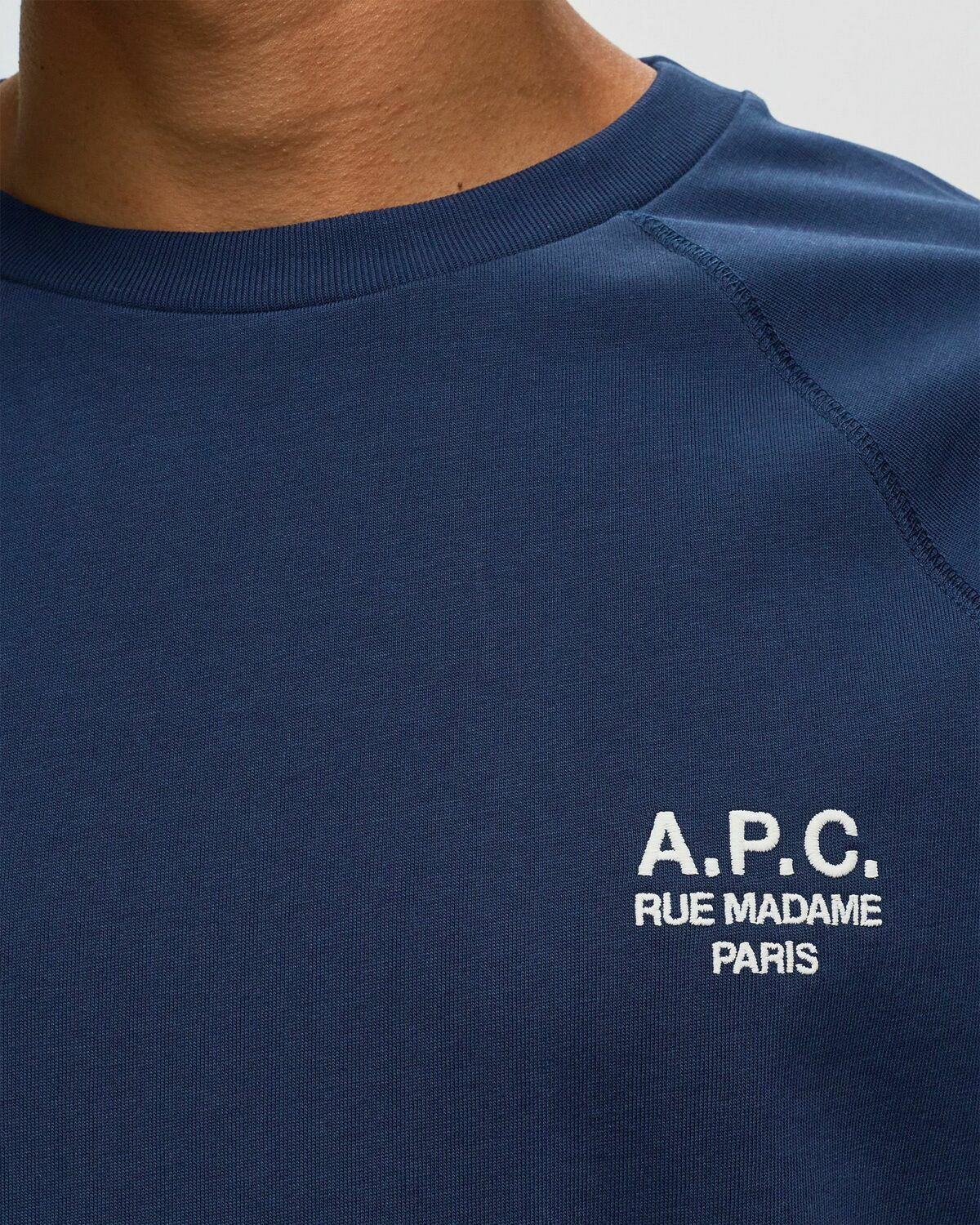 A.P.C. T Shirt Willy Blue - Mens - Shortsleeves A.P.C.