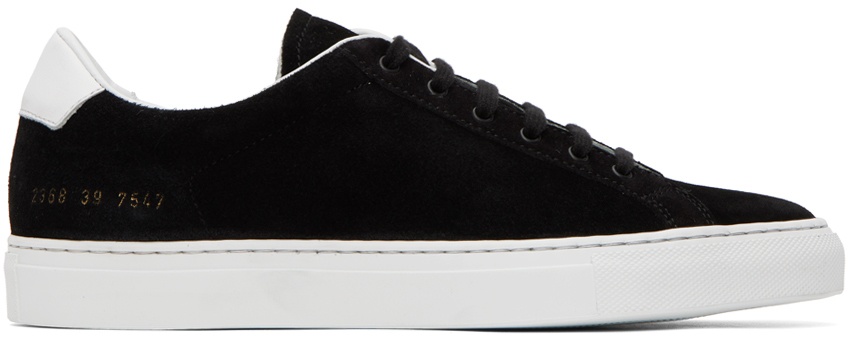 Photo: Common Projects Black Retro Low Sneakers