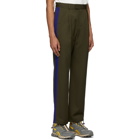 ADER error Khaki and Purple Wool T-914 Trousers
