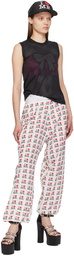 Ashley Williams White 'I Heart Me' Lounge Pants