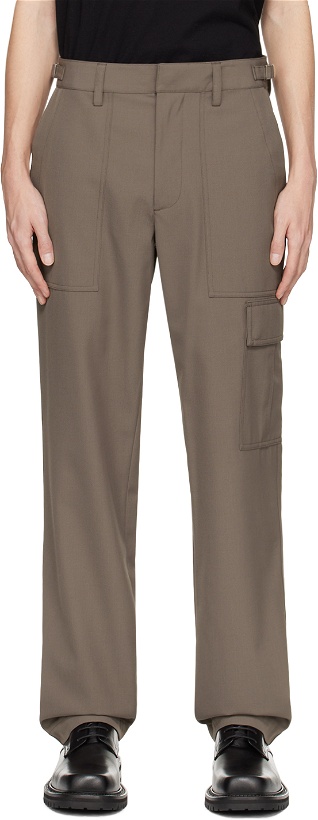 Photo: Helmut Lang Taupe Military Trousers