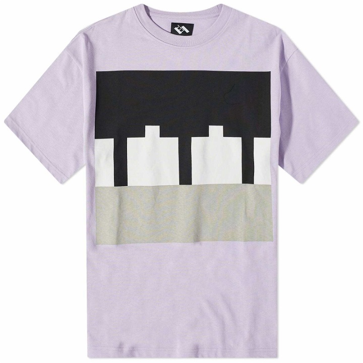 Photo: The Trilogy Tapes Men's Block T-Shirt in Lavender