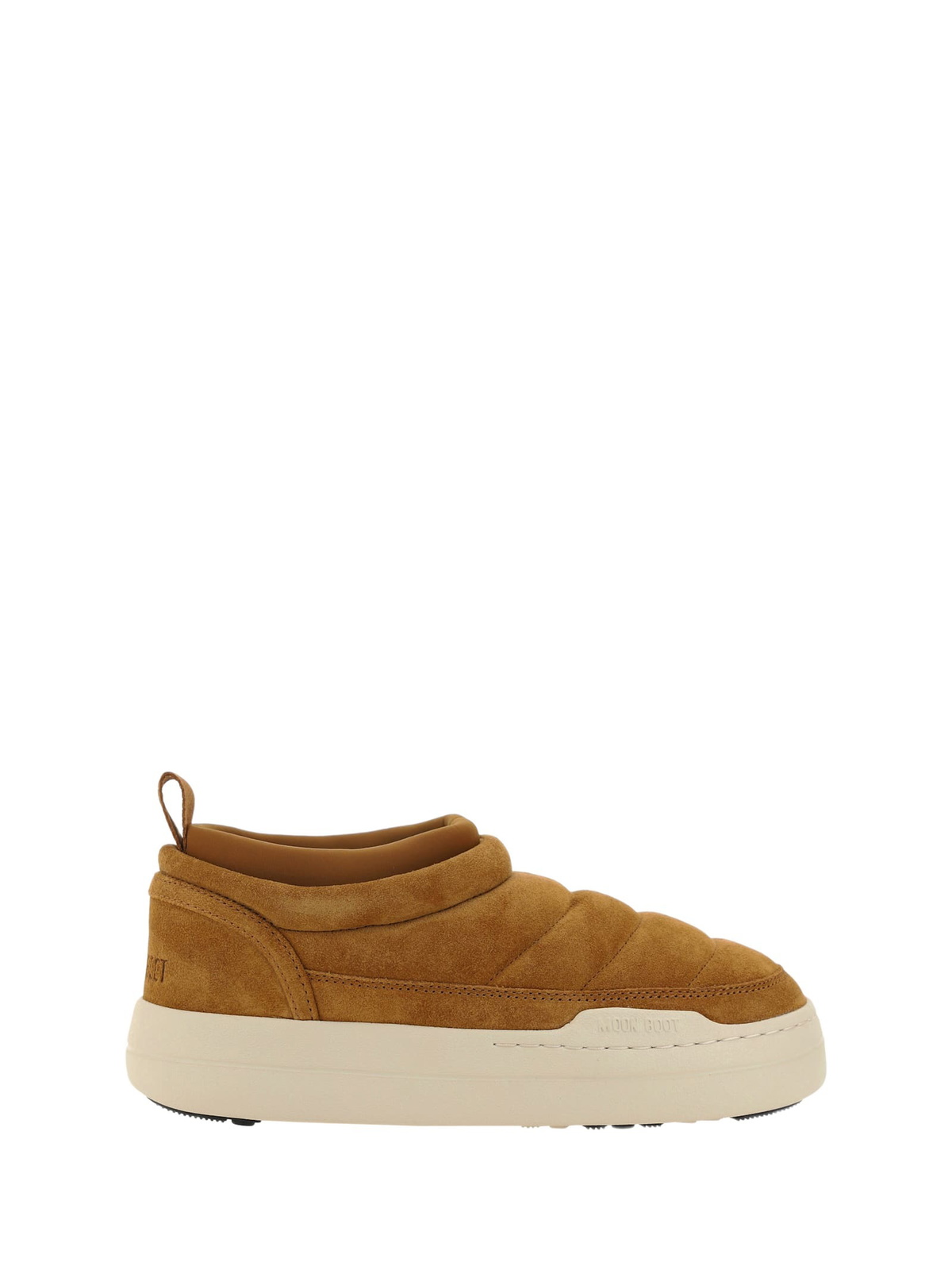 ミドルブーツ MOON BOOT LTRACK SAND SUEDE BOOTS SAND Moon Boot LTrack shearling and suede ankle boots Moon Boot
