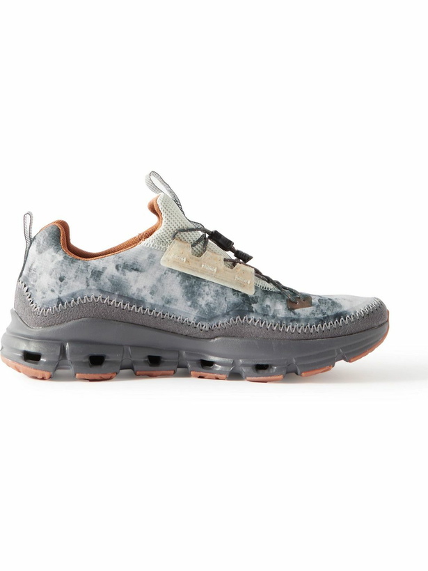 Photo: ON - Cloudaway Smoky Quartz Rubber-Trimmed Ripstop and Mesh Running Sneakers - Gray