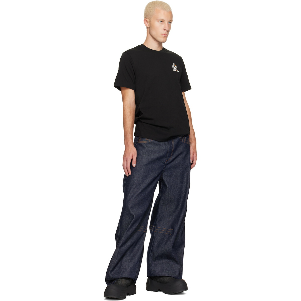 Moncler Black Logo Cotton T-shirt