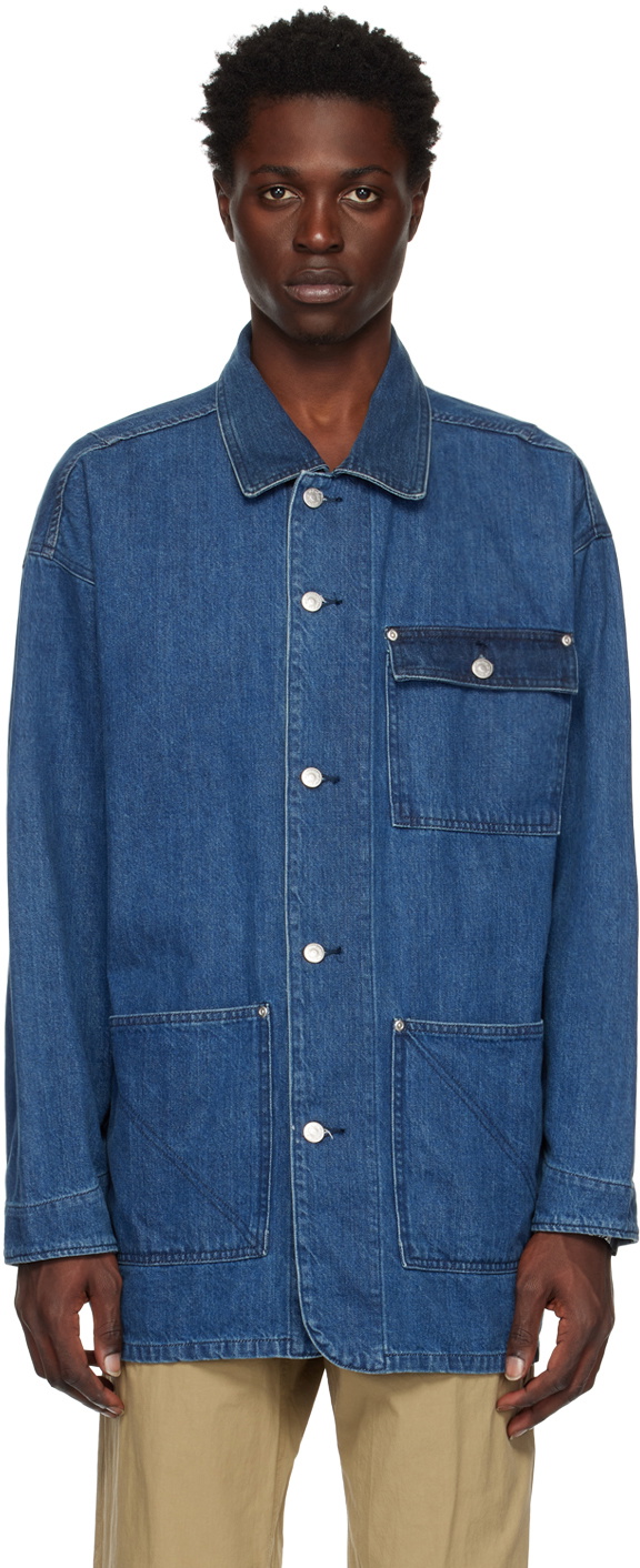 NOMA t.d. Blue Button Up Denim Coat