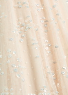 Needle & Thread Dappled Hooded Tulle Cape Cream