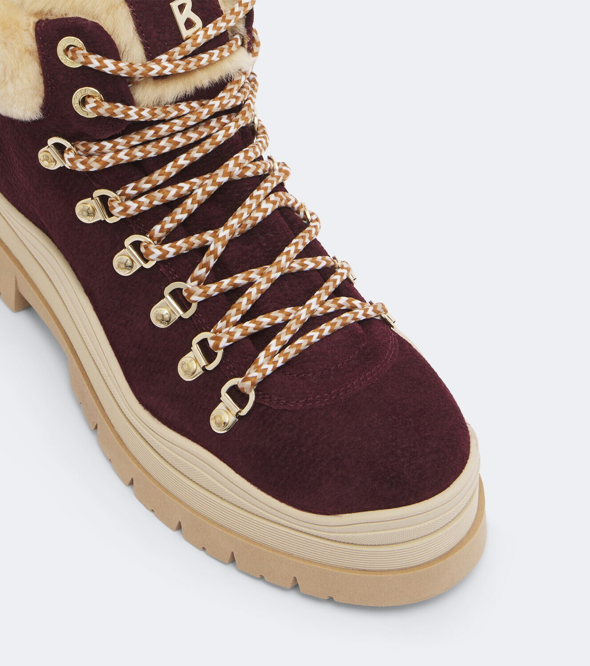 Bogner Arosa shearling-trimmed suede ankle boots