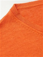 Anderson & Sheppard - Linen Sweater - Orange