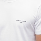 Comme Des Garçons Homme Men's Chest Logo T-Shirt in White