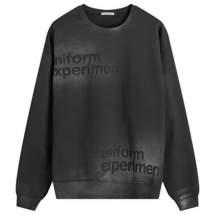 Photo: Uniform Experiment Men's Fade Sweatshirt in Black
