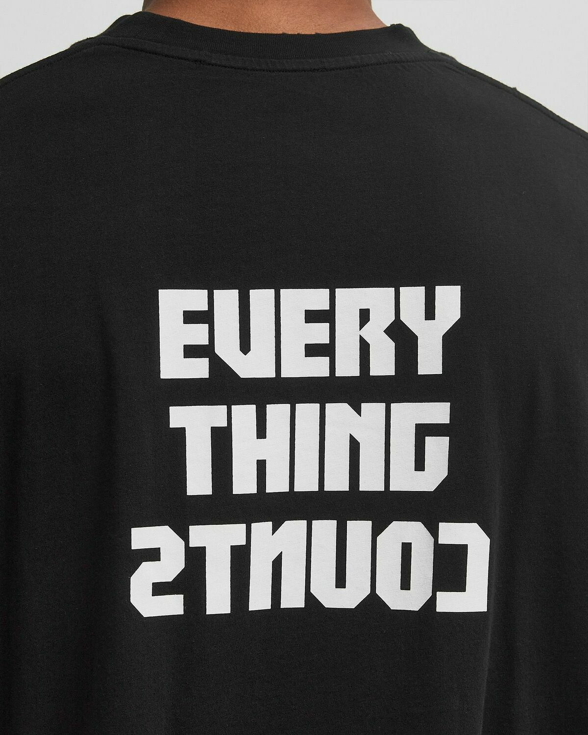 032c POINT ZERO OVERSIZED TEE Black Mens Shortsleefe