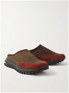 Diemme - Maggiore Slip-On Suede-Trimmed Nylon Sneakers - Brown